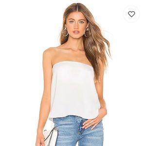 Revolve crisp white tube top